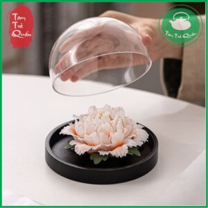 Bông hoa mẫu đơn gốm decor phòng trà, bàn trà, xông tinh dầu thơm - Ảnh 4