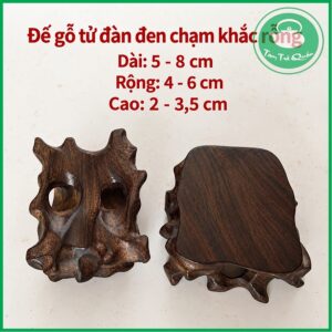 Đôn gỗ kê ấm tử sa, kê tượng hình dáng ngẫu nhiên - Ảnh 3